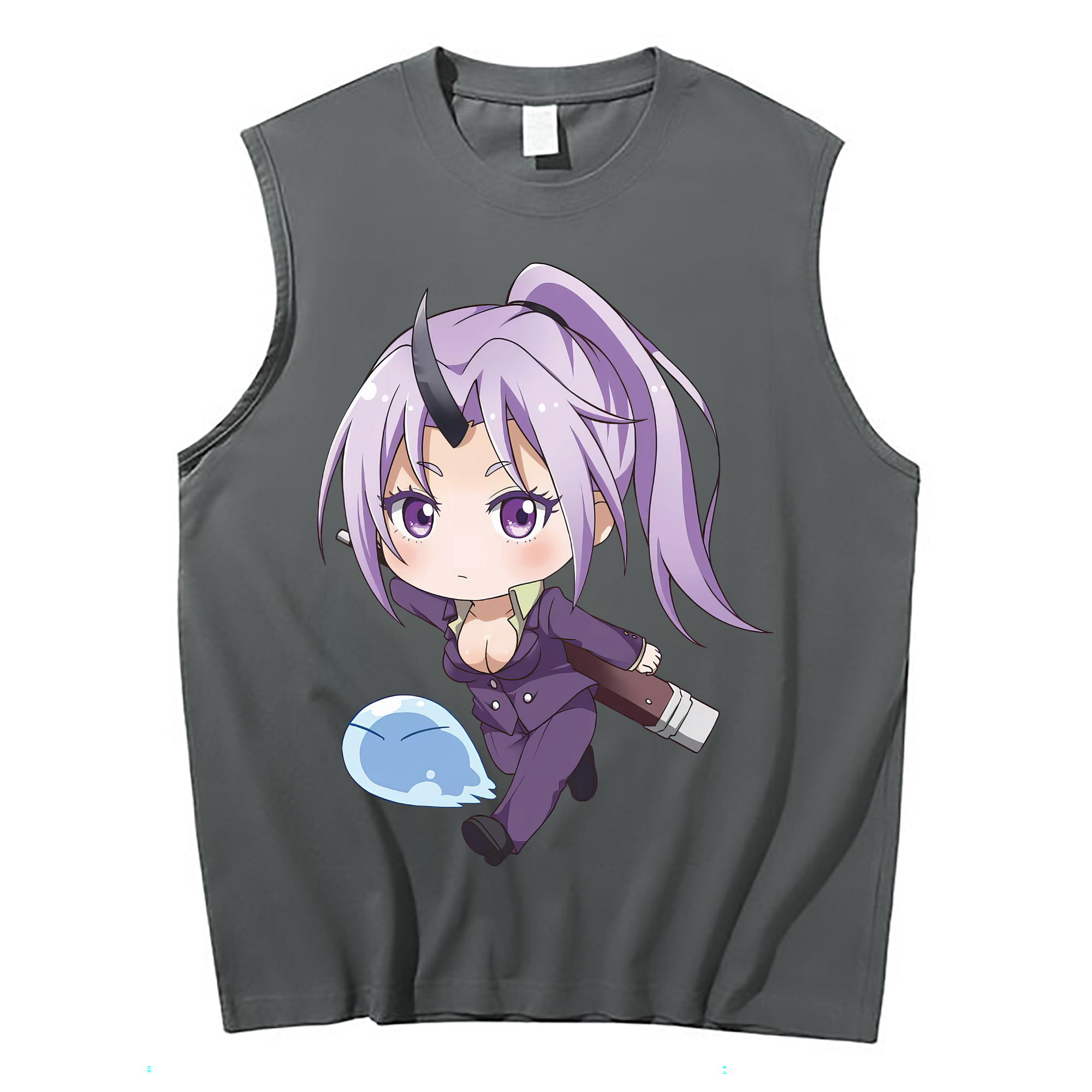 （画像用） 転スラ Regarding Reincarnated to Slime コットン100％タンクトップ（フロントプリント）